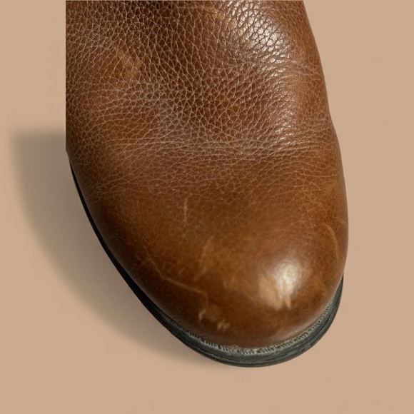 Naturalizer Chestnut Brown Leather Riding Boots 7 Classiccore Americana - Picture 8 of 11